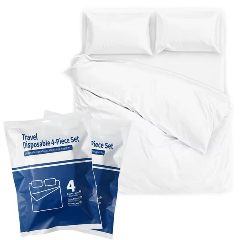 4PCS DISPOSABLE BEDSHEETS 